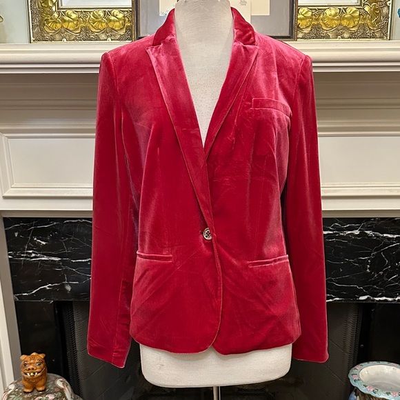 Tommy Hilfiger Jackets & Blazers - “Tommy Hilfiger” Pink Velvet Women's Blazer